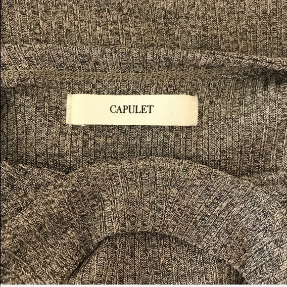 CAPULET Gold Ribbed Bodycon Dress - Picture 6 of 7